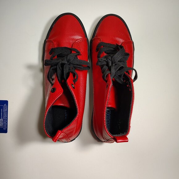 Hot Topic High Top Red Sneakers Ground Up Riverdale South Side Serpents Street - Picture 5 of 8